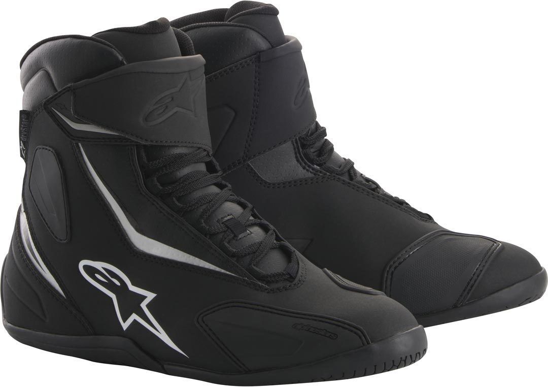 Alpinestars Fastback 2 Drystar Zapatos de motocicleta - Negro Blanco (48)