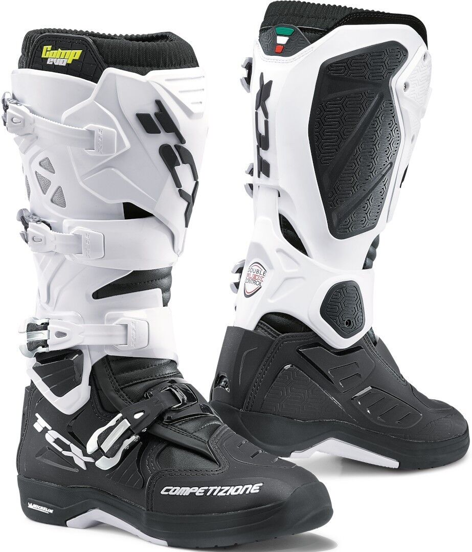 TCX Comp Evo 2 Michelin Botas de motocross - Negro Blanco (43)