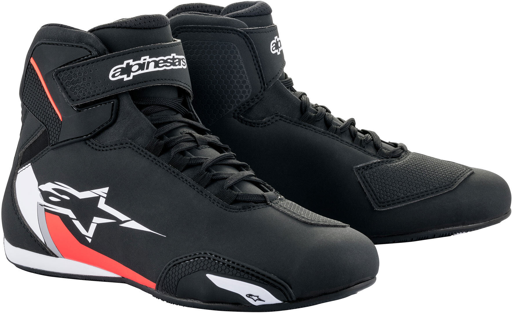 Alpinestars Sektor Zapatos de motocicleta - Negro Blanco Rojo (39)