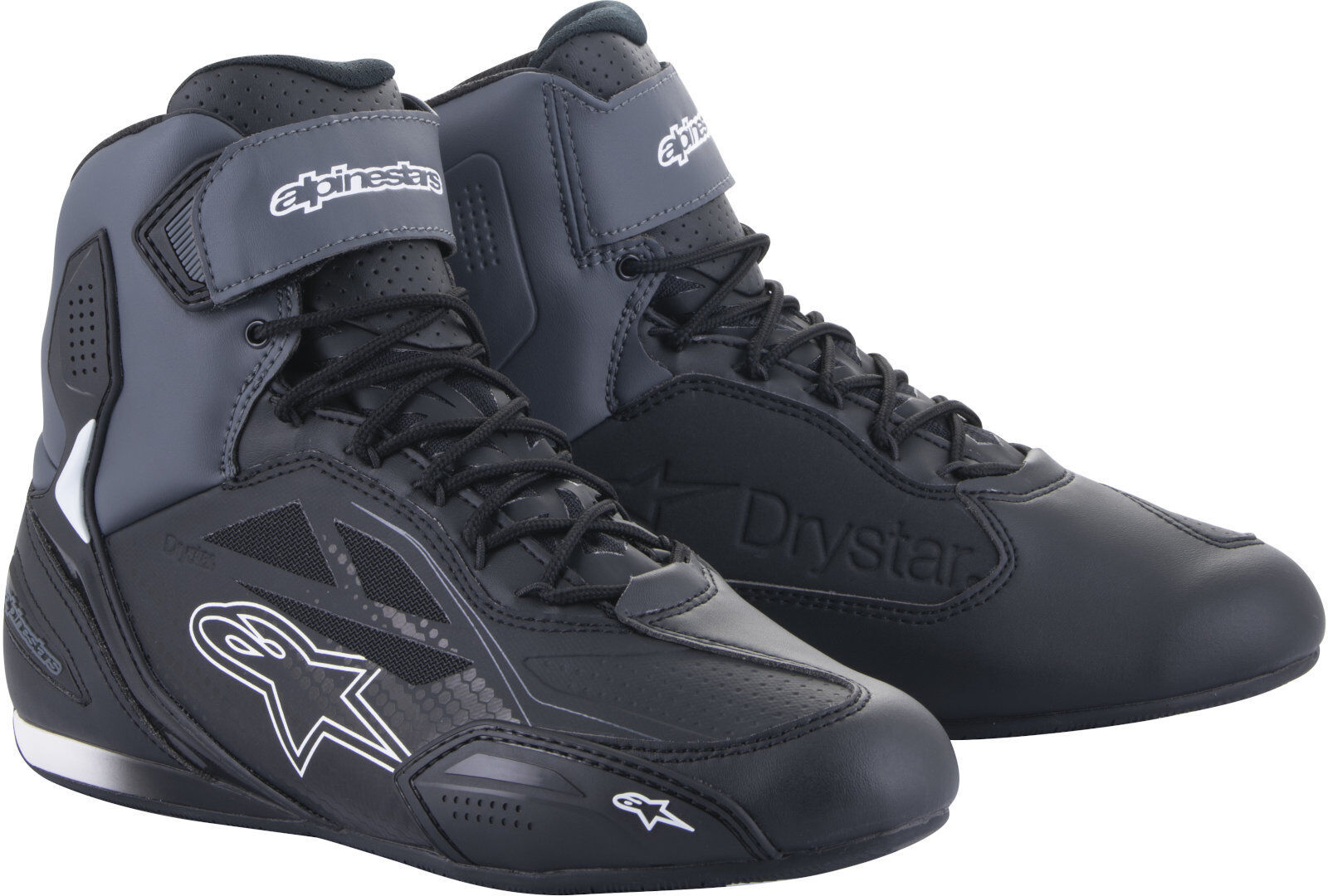 Alpinestars Faster-3 DryStar Zapatos de motocicleta - Negro Gris (38 39)