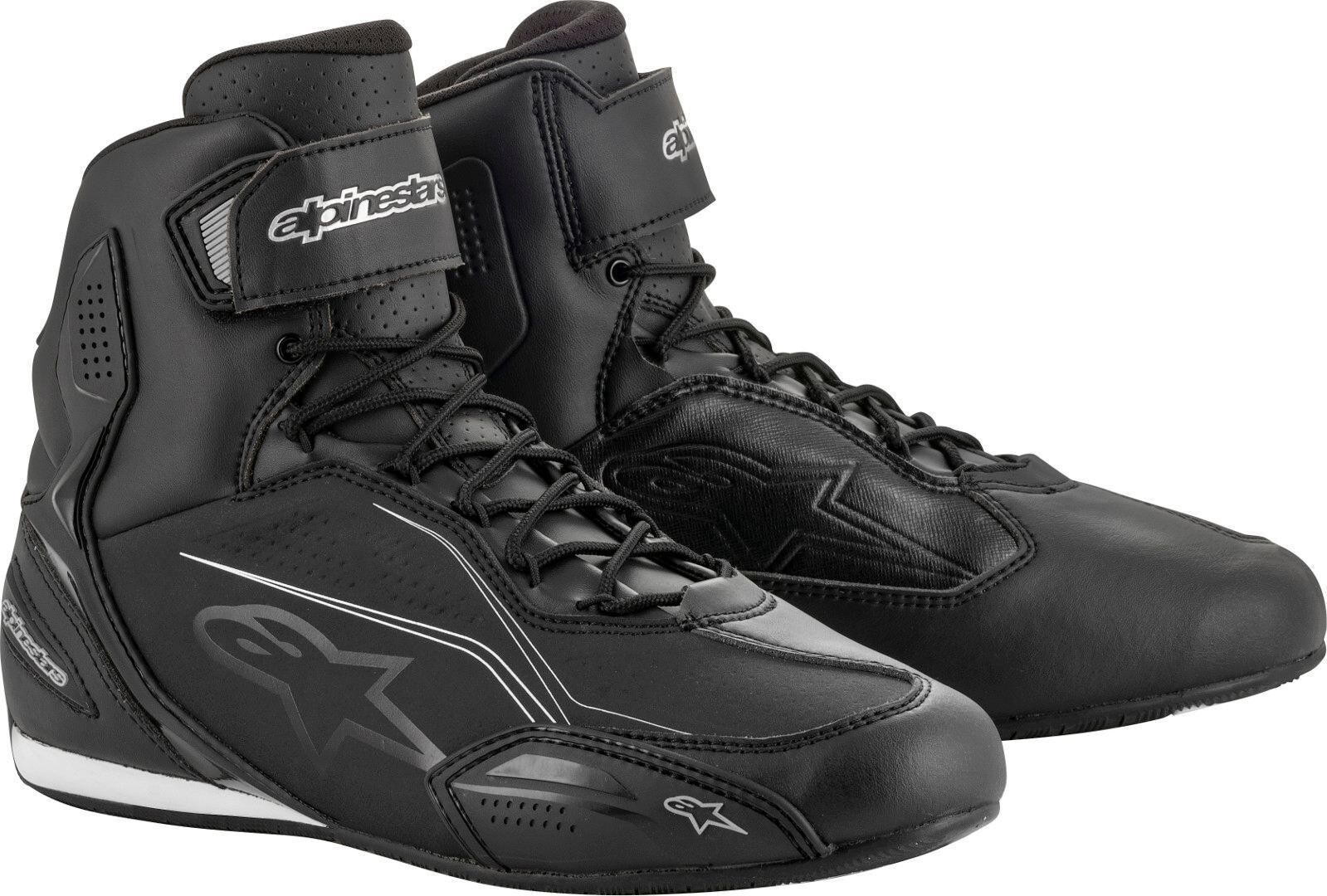 Alpinestars Stella Faster-3 Señoras zapatos de motocicleta - Negro Plata (37)