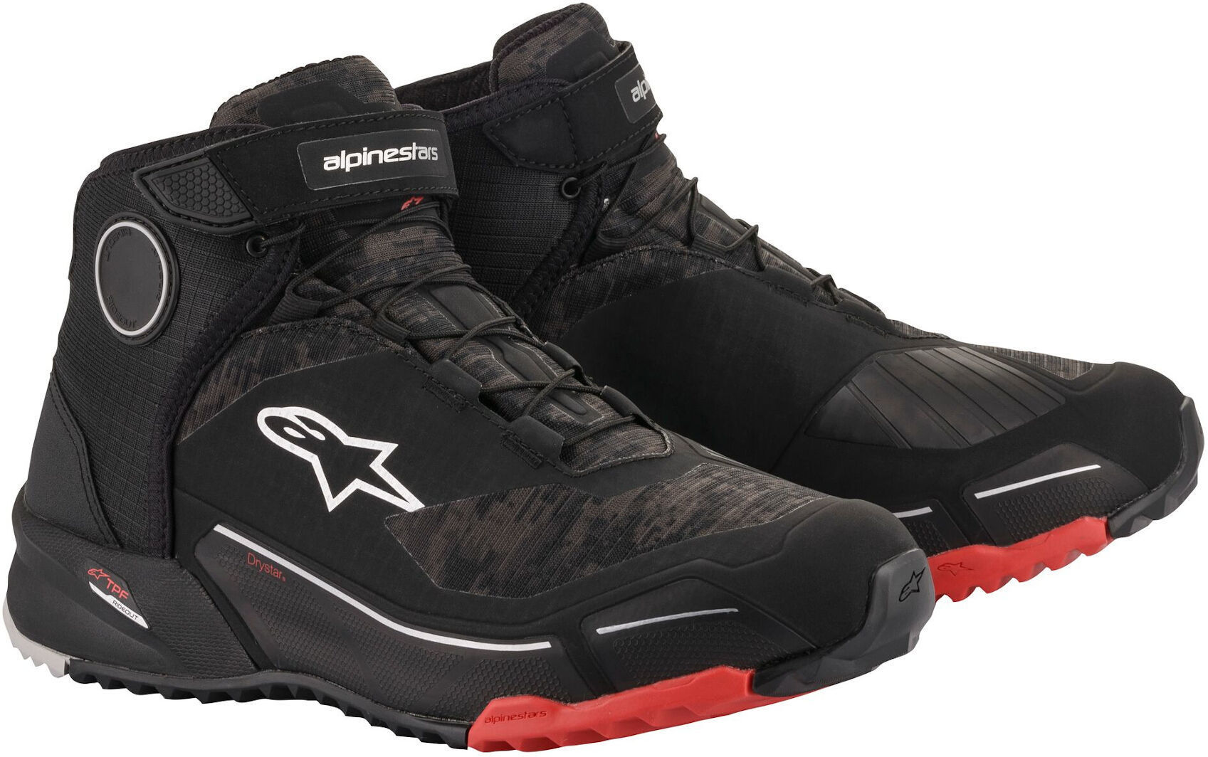 Alpinestars CR-X Drystar Zapatos de moto - Verde Marrón (38 39)