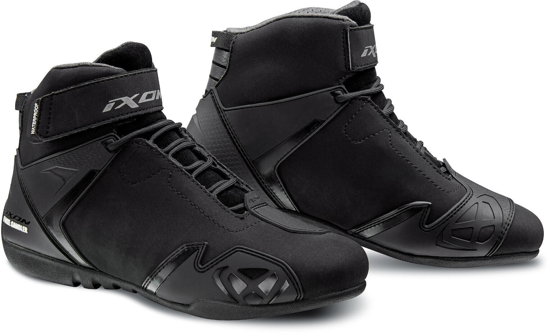 Ixon Gambler WP Señoras zapatos de motocicleta - Negro (37)