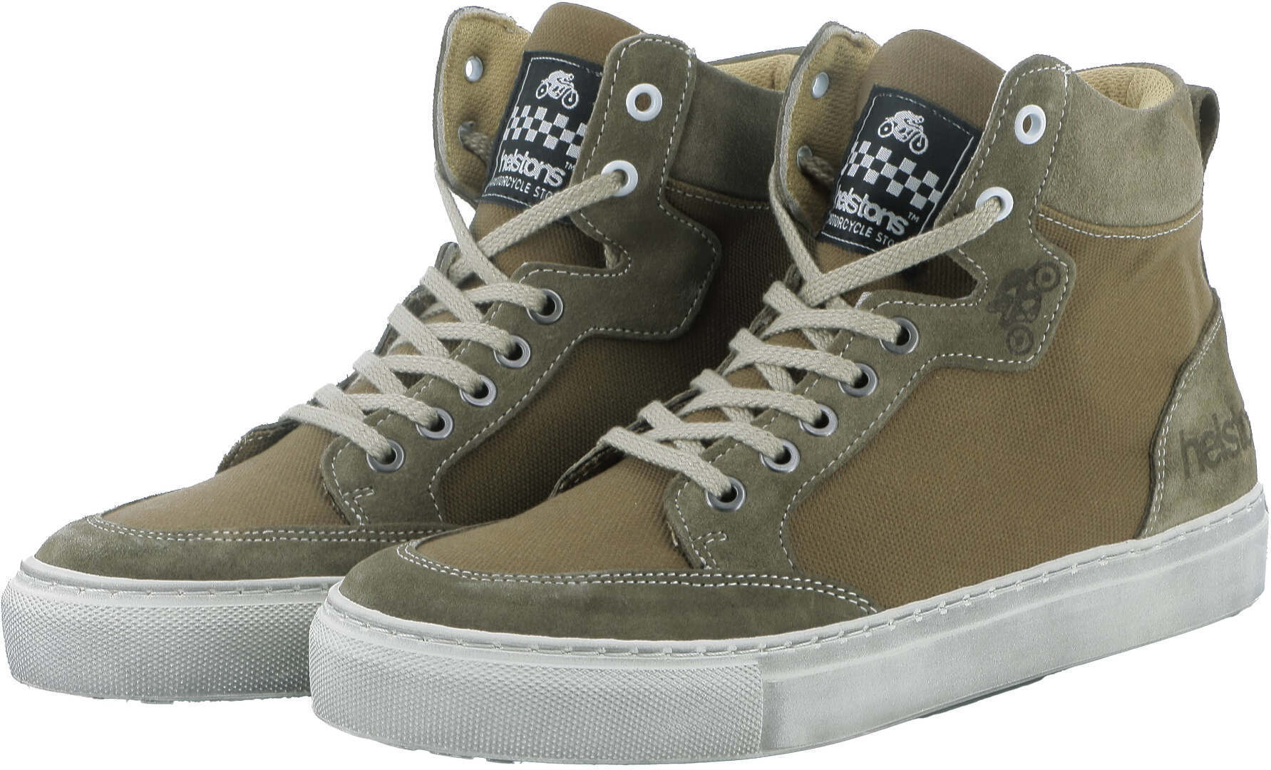 Helstons Maya Señoras zapatos de motocicleta - Verde Beige (40)