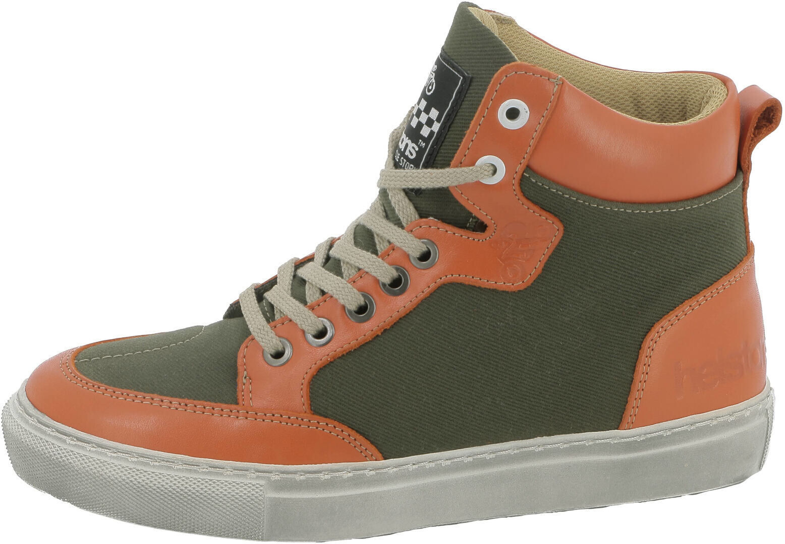 Helstons Maya Señoras zapatos de motocicleta - Verde Naranja (37)