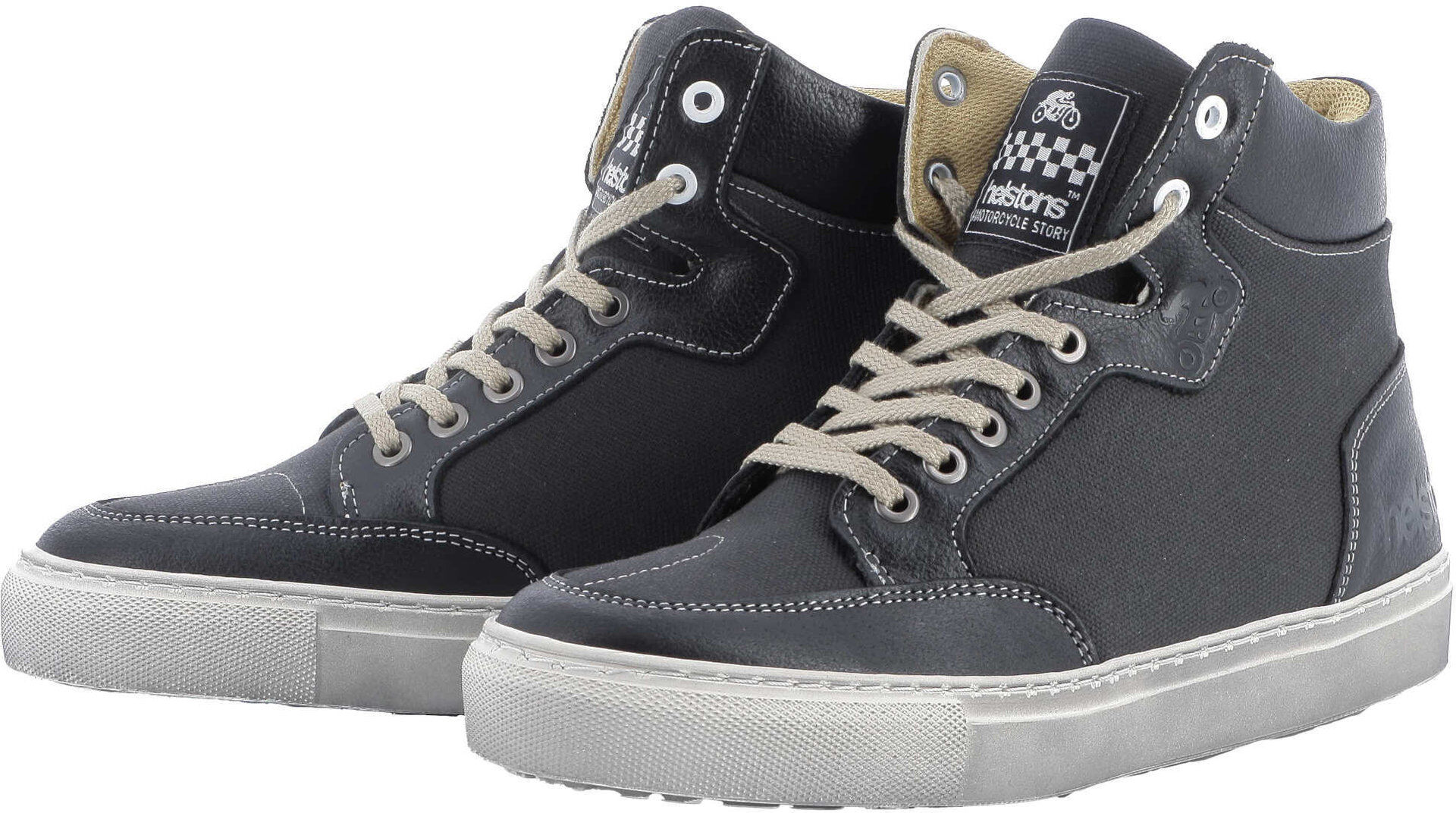 Helstons Kobe Zapatos de motocicleta - Negro Gris (45)