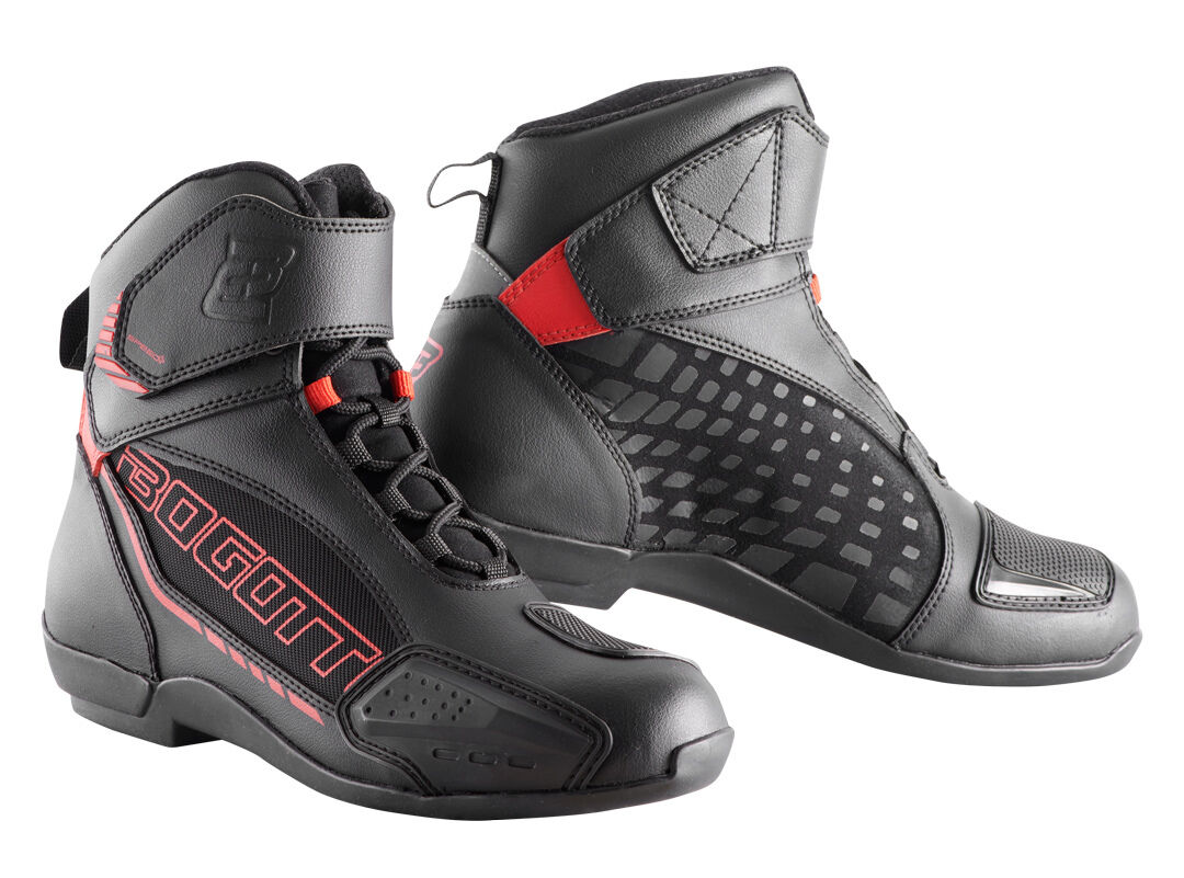 Bogotto GPX Zapatos de motocicleta - Negro Rojo (37)