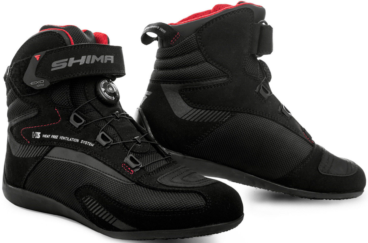 SHIMA Exo Vented Zapatos de moto - Negro (47)