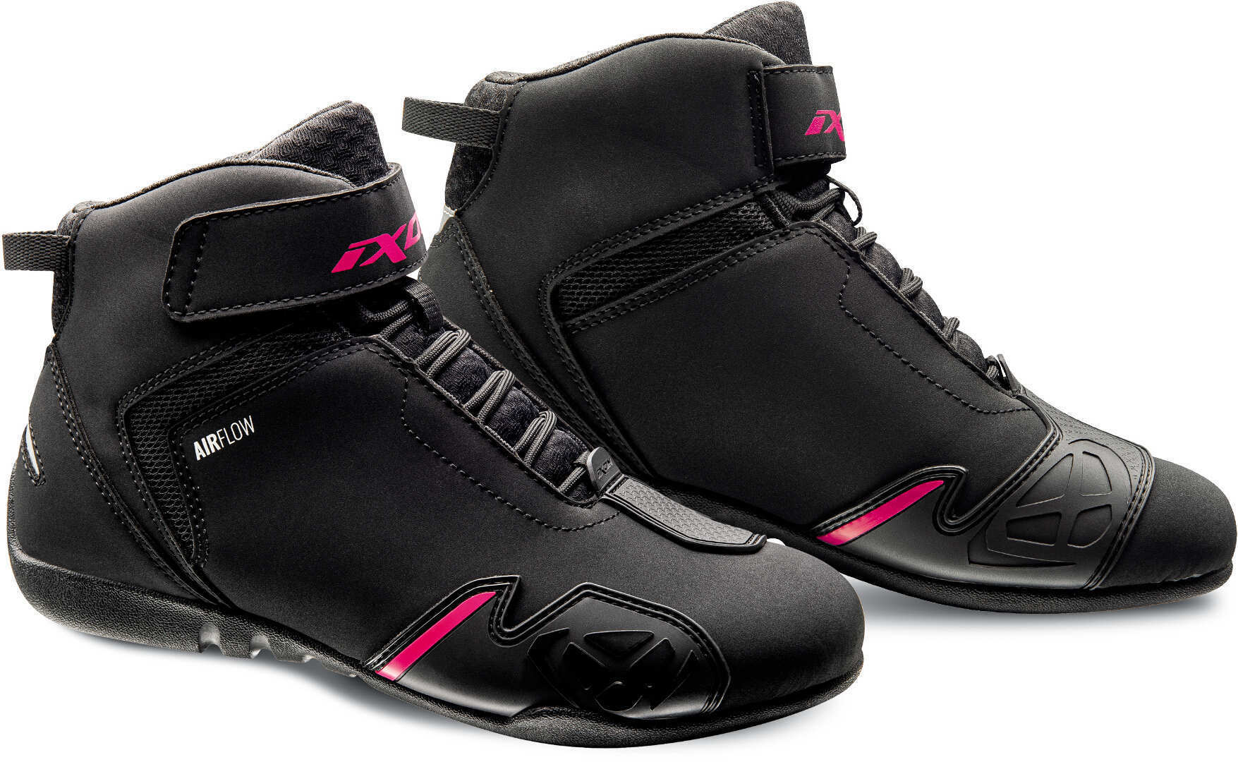 Ixon Gambler Zapatos de motocicleta para damas - Negro Rosa (40)
