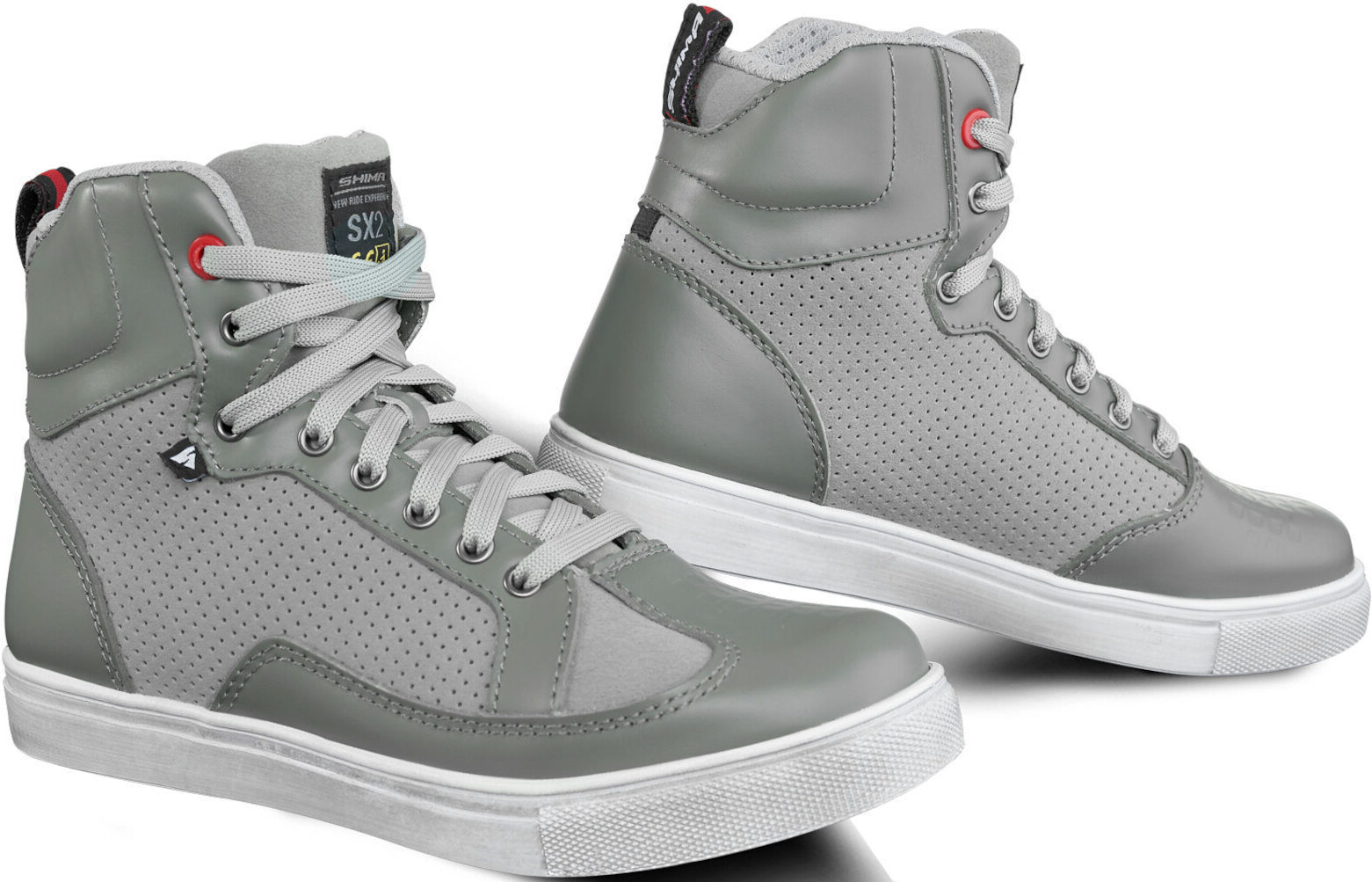 SHIMA SX-2 Zapatos de moto para mujer - Gris (36)