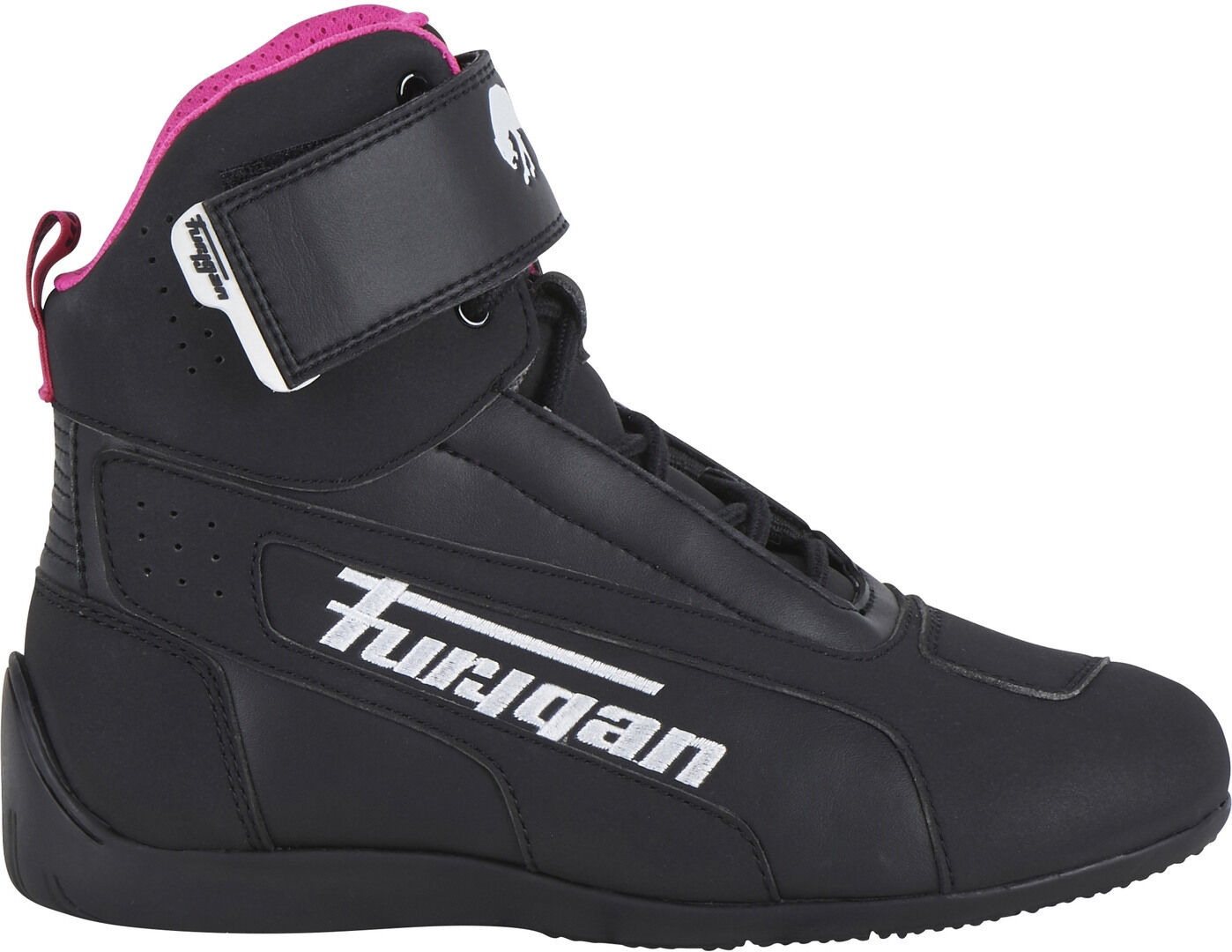 Furygan Zephyr D3O Zapatos de motocicleta para damas - Negro Rosa (36)
