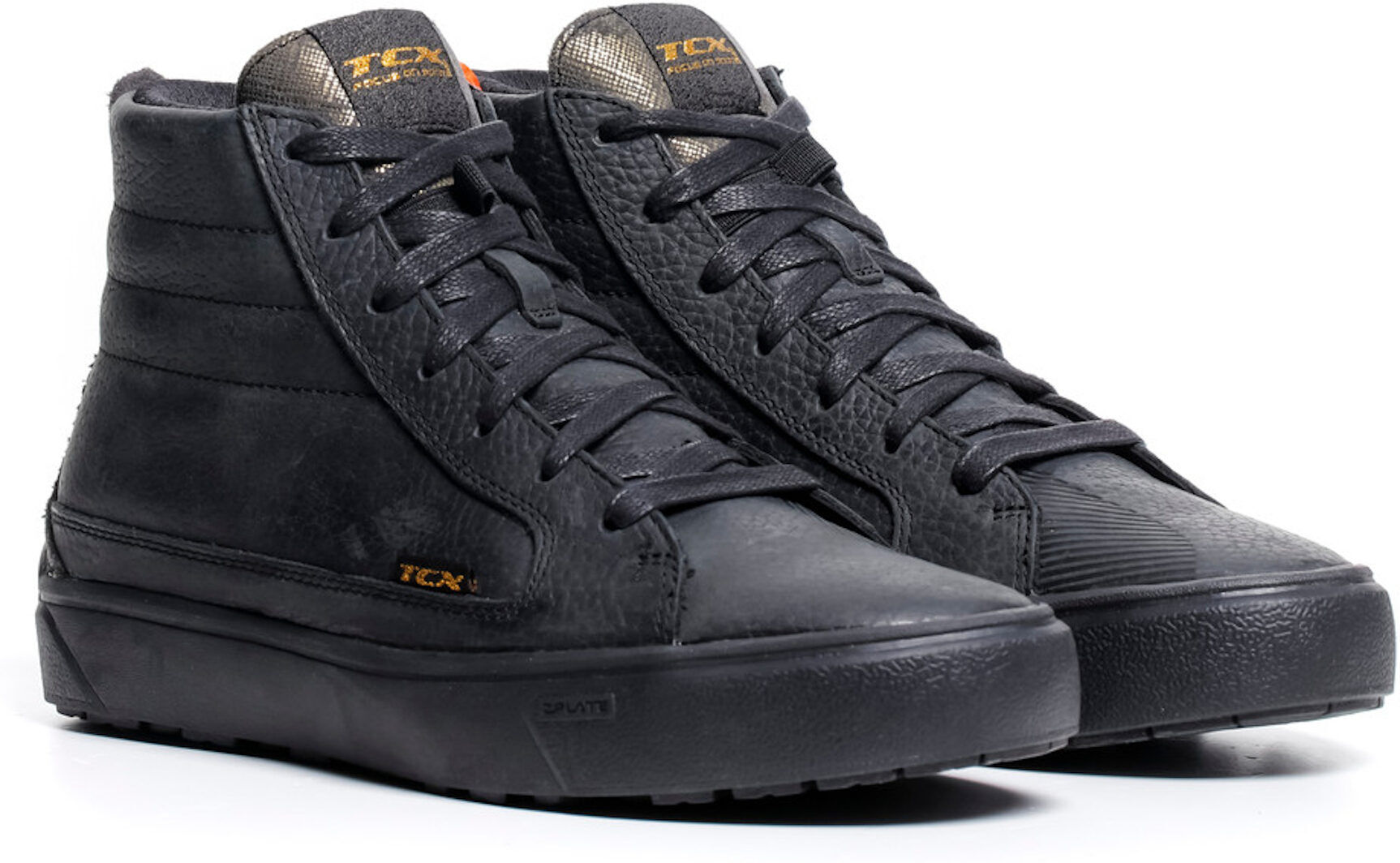 TCX Street 3 2023 impermeable Zapatos de motocicleta para damas - Negro Oro (39)