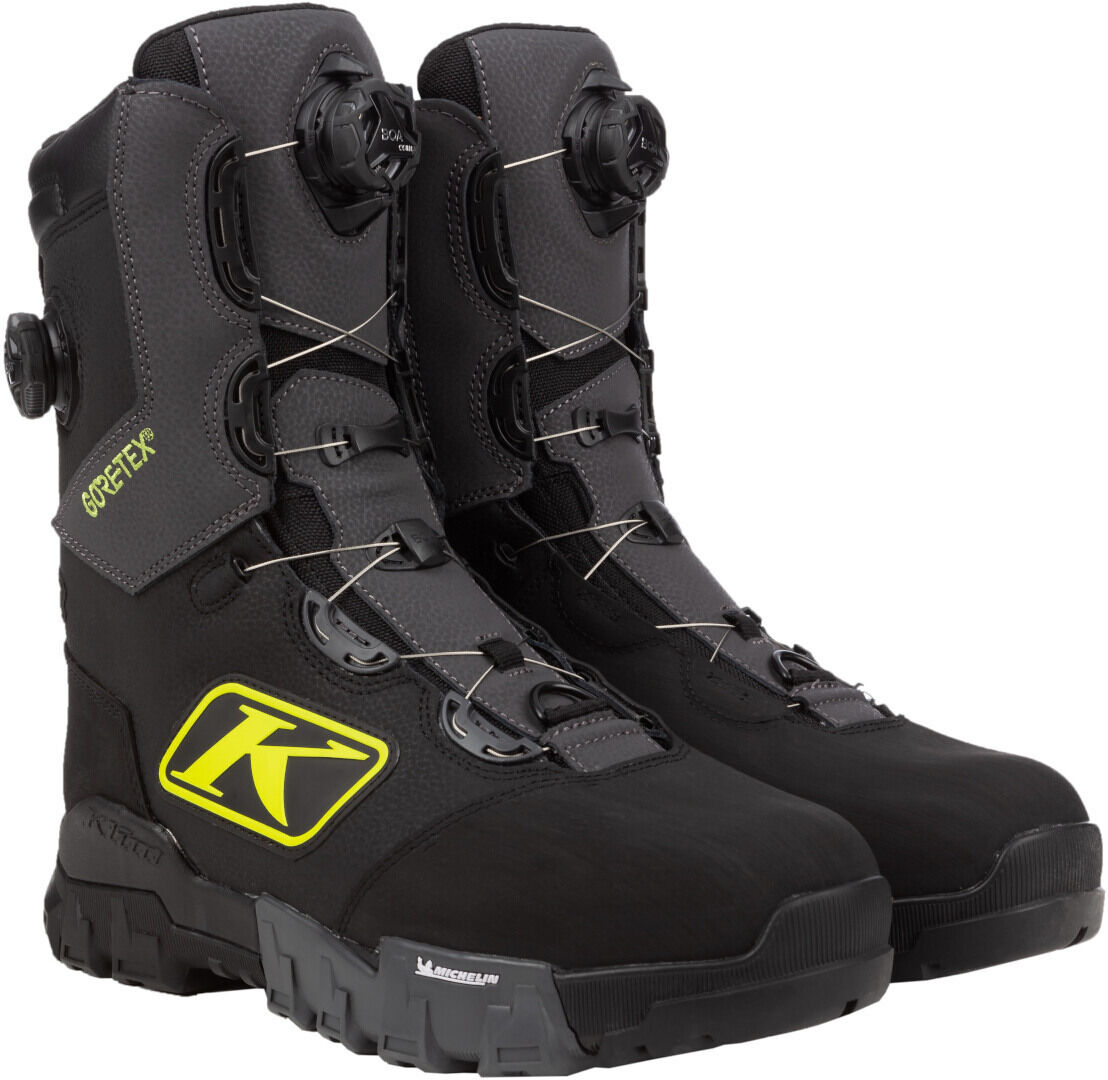 Klim Adrenaline Pro S GTX BOA Botas para motos de nieve - Negro Amarillo (45)