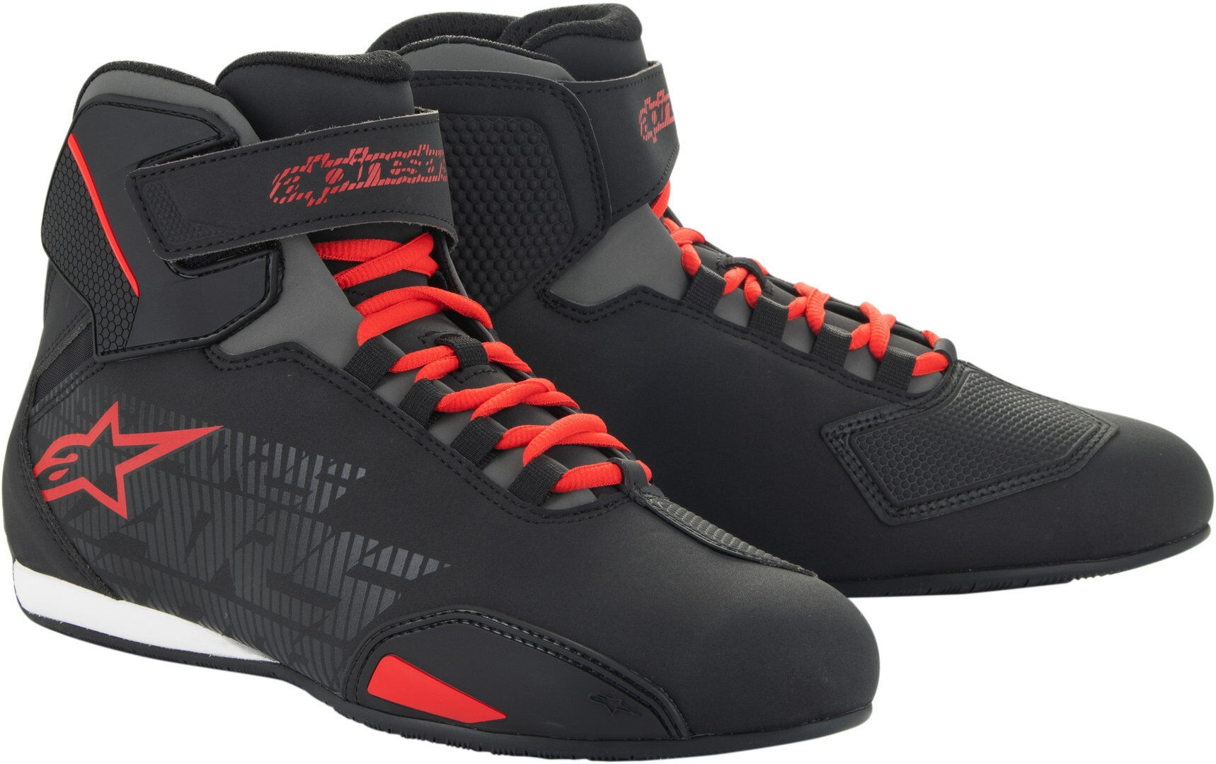 Alpinestars Sektor 2024 Zapatos de moto - Negro Rojo (39)