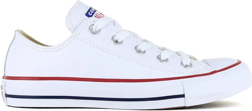 Converse chuck taylor all star leather zapatilla moda mujer Blanco (37)