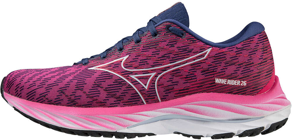 Mizuno wave rider 26 zapatilla running mujer Rosa (36)