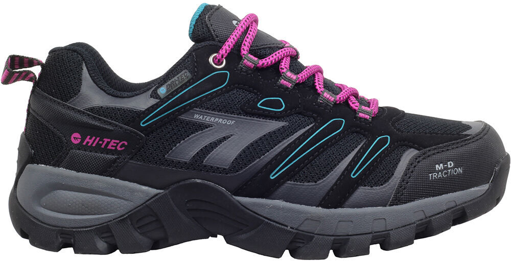 Hi Tec muflon low waterproof zapatilla trekking mujer Negro (37)