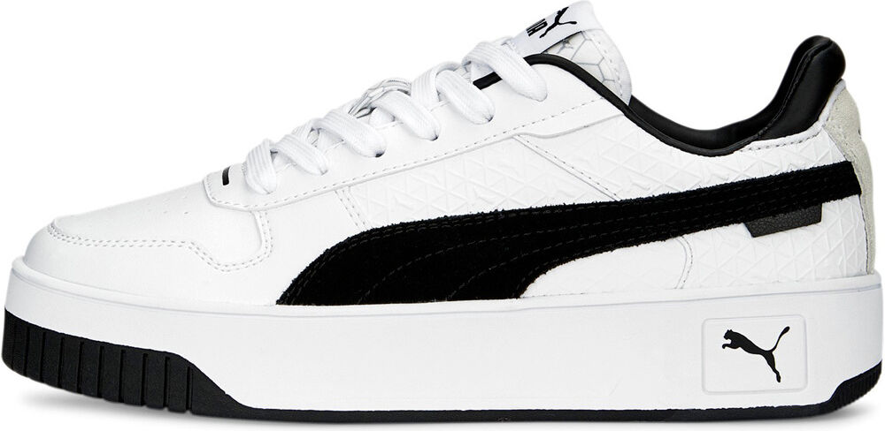 Puma carina street logo power zapatilla moda mujer Blanco (37,5)