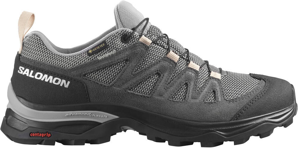 Salomon x ward leather gore-tex zapatilla trekking mujer Gris (8)