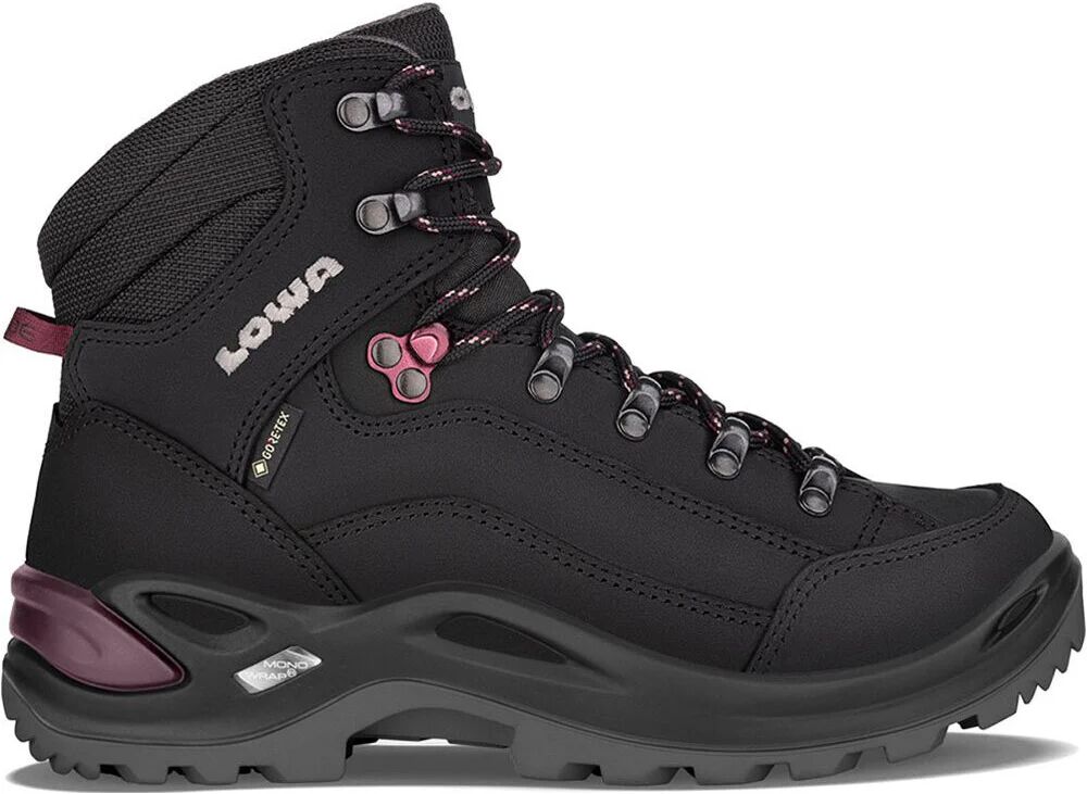 Lowa renegade gtx mid bota trekking mujer Negro (37,5)