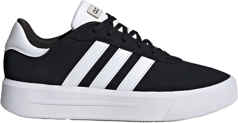 Adidas court platform suede zapatilla moda mujer Negro (36)