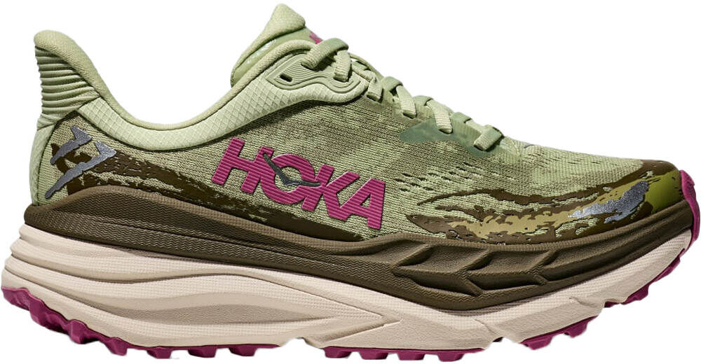 Hoka stinson 7 zapatillas trail mujer Verde (37 1/3)