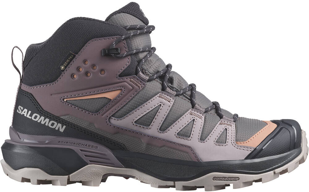 Salomon x ultra 360 mid gore-tex bota trekking mujer Gris (4)