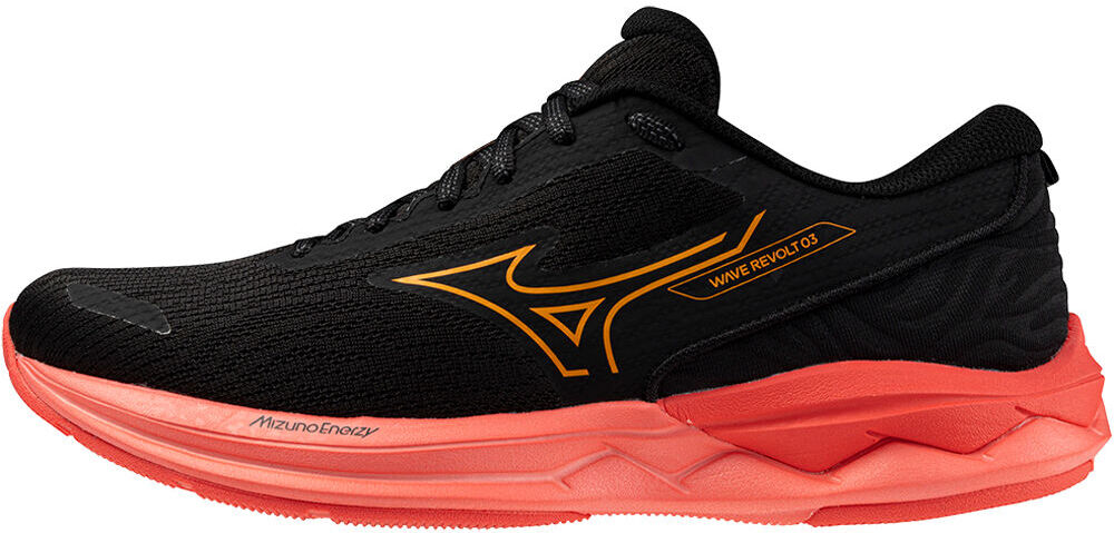 Mizuno wave revolt 3 zapatilla running mujer Negro (37)