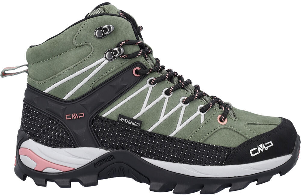 Cmp rigel mid waterproof bota trekking mujer Verde (40)