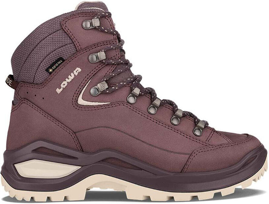 Lowa renegade evo gtx mid ws bota montaña cuero mujer Morado (38)