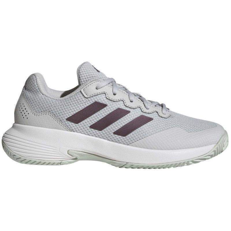 Zapatillas Adidas GameCourt 2.0 Gris Purpura Blanco Mujer -  -41 1/3