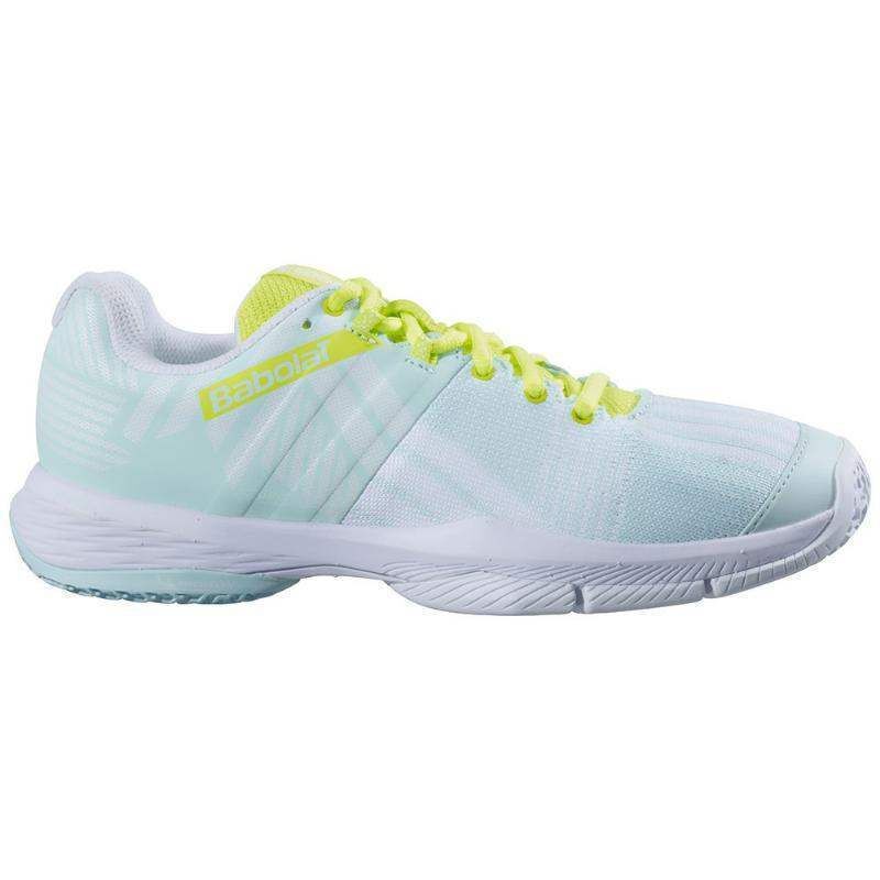 Zapatillas Babolat Sensa Azul Amarillo Fluor Mujer -  -38,5