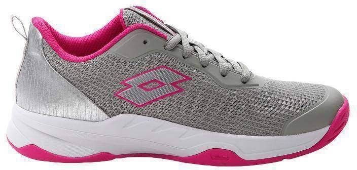 Zapatillas Lotto Mirage 600 Gris Rosa Fucsia Mujer