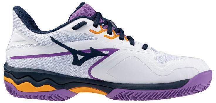 Zapatillas Mizuno Wave Exceed Light 2 Padel Blanco Azul Morado Mujer