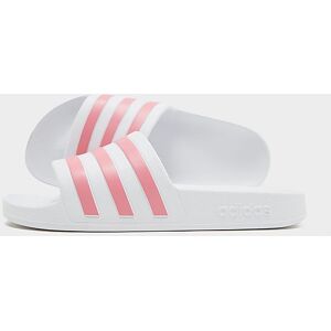 adidas Originals Adilette Aqua Slides Women's, Cloud White / Rose Tone / Cloud White  - Cloud White / Rose Tone / Cloud White - Size: 38