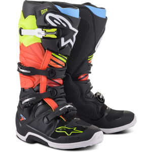 Crossisaappaat Alpinestars Tech 7 Musta-Keltainen-Punainen