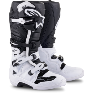 Crossisaappaat Alpinestars Tech 7 Valko-Musta