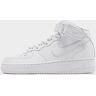 Nike Air Force 1 Mid Naiset, White/White/White  - White/White/White - Size: 40