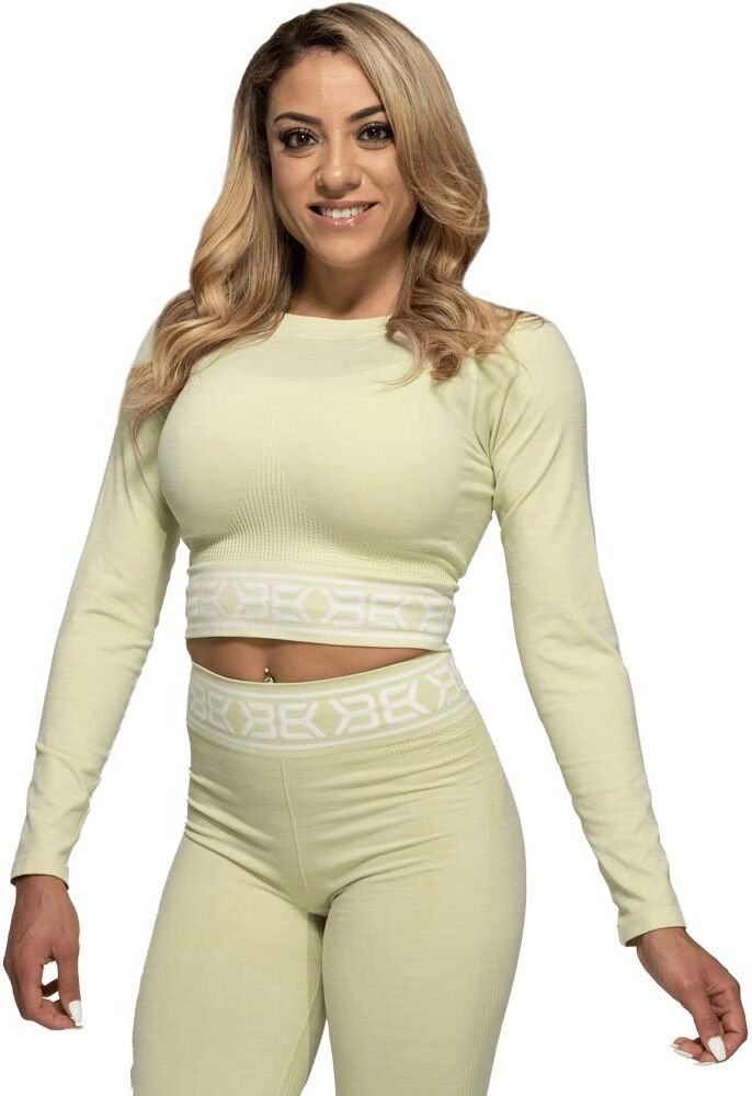 Better Bodies Rib Seamless Ls, Mellow Green Melange, S