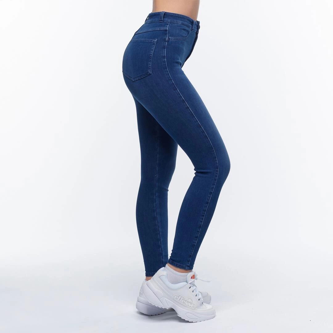 Embrace High Waist Jeans, Dark Blue