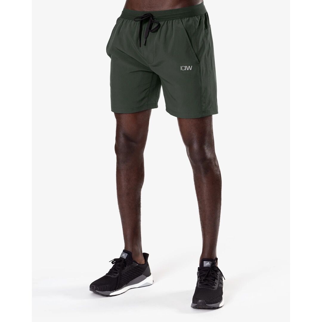 Icaniwill Workout 2-in-1 Shorts, Dk Green
