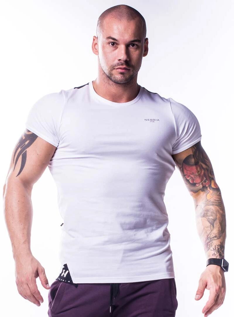 Nebbia Muscle Back T-shirt, White, L