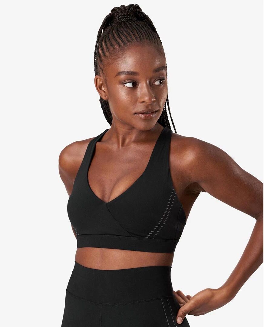 Icaniwill Inhale Sports Bra, Black, Xl