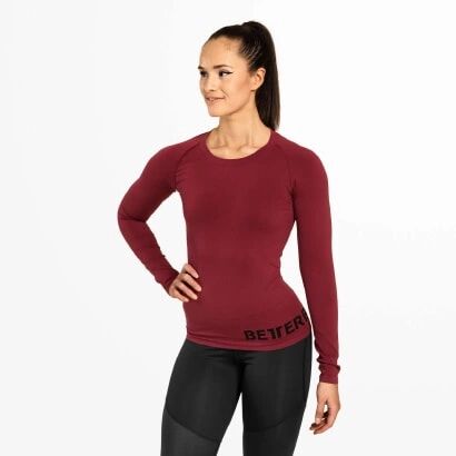 Better Bodies Nolita Seamless Ls Sangria Red, L