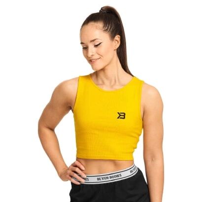 Better Bodies Astoria Laced Tank Yellow