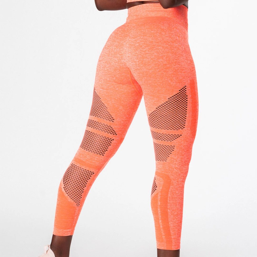 Icaniwill Queen Mesh 7/8 Tights, Neon Orange, S