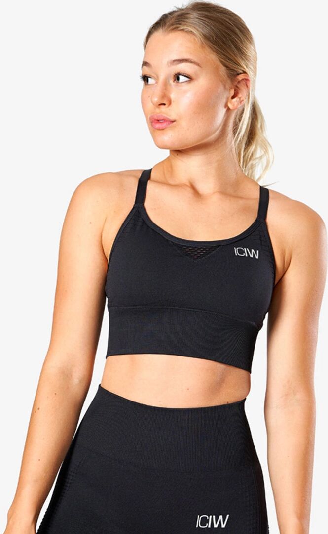 Icaniwill Dynamic Seamless Sports Bra, Black