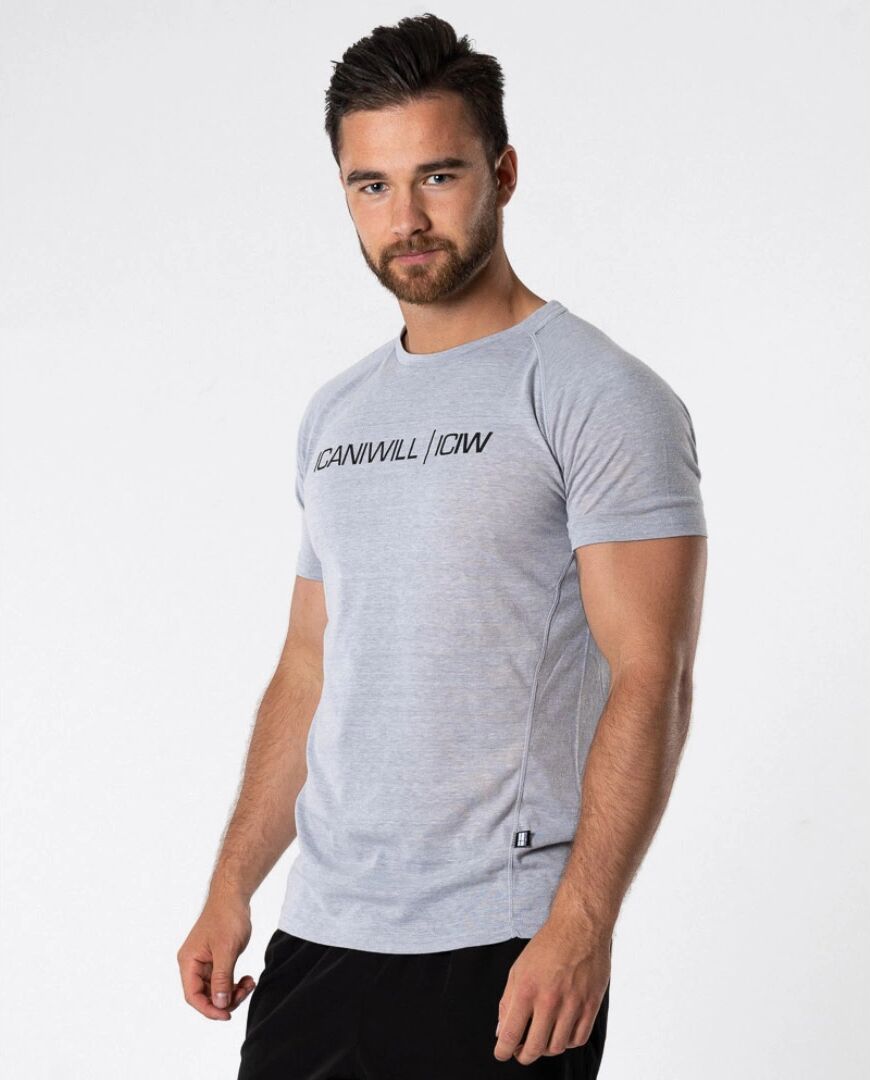 Icaniwill Sweat Print Tri-blend T-shirt, Heather Grey, Xl