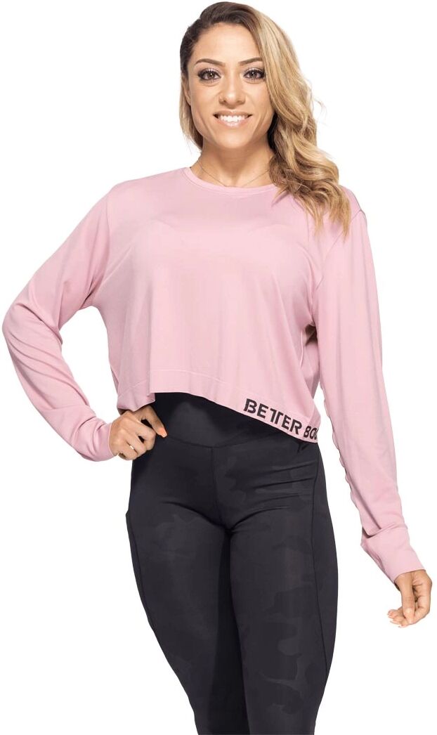 Better Bodies Rockaway Seamless Ls, Heather Pink, M