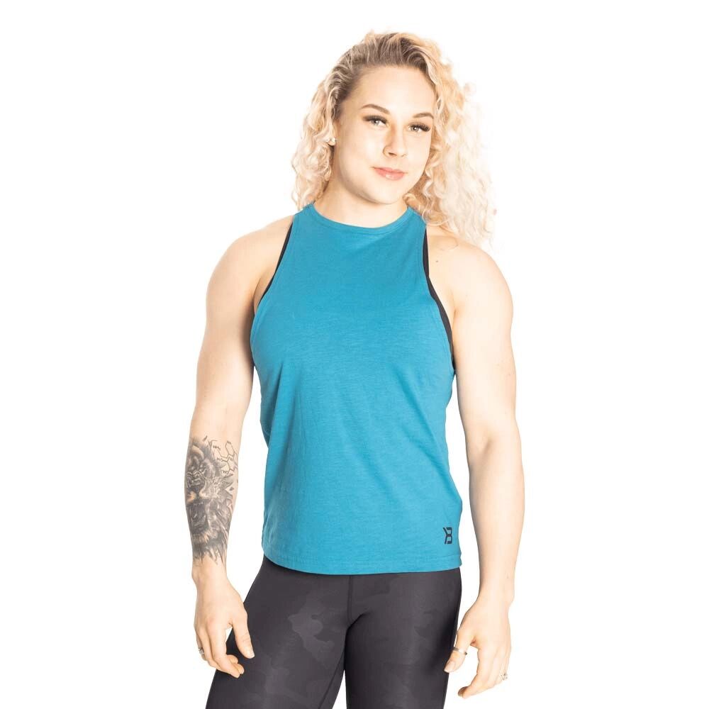 Better Bodies Fluid High Tank, Dark Turquoise, S